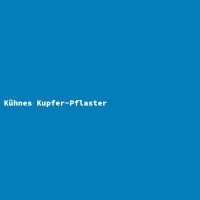 K&uuml;hnes Kupfer-Pflaster