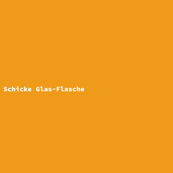Schicke Glas-Flasche