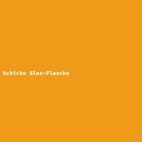 Schicke Glas-Flasche