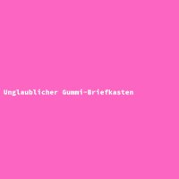 Unglaublicher Gummi-Briefkasten