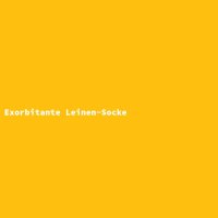 Exorbitante Leinen-Socke