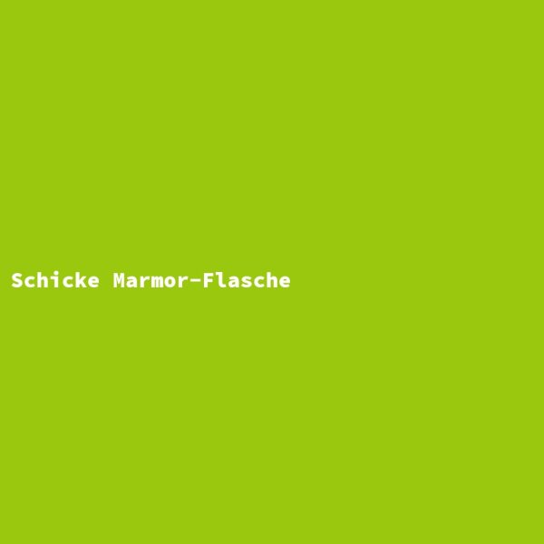 Schicke Marmor-Flasche
