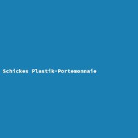 Schickes Plastik-Portemonnaie