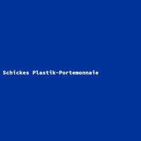 Schickes Plastik-Portemonnaie