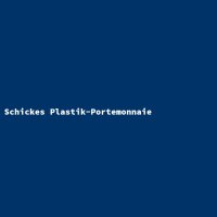 Schickes Plastik-Portemonnaie