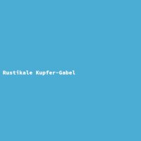 Rustikale Kupfer-Gabel