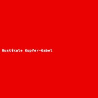 Rustikale Kupfer-Gabel